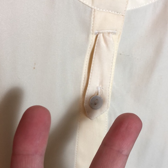 RAG & BONE size 6 Silk Tunic Ecru Metal Buttons Romantic Breathable Elegant $249 - Picture 10 of 12